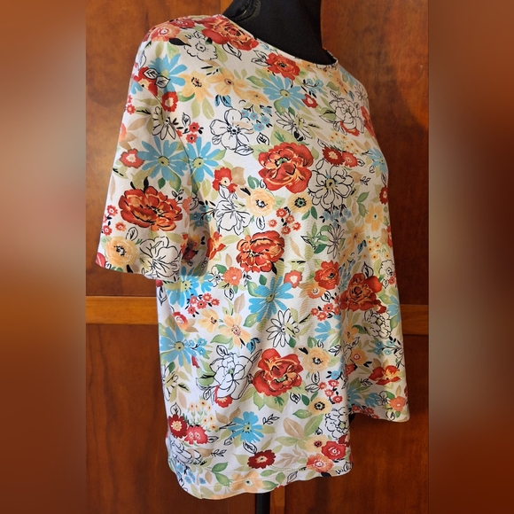 🍃WHITE STAG women's floral t-shirt. Size XL - Picture 2 of 5